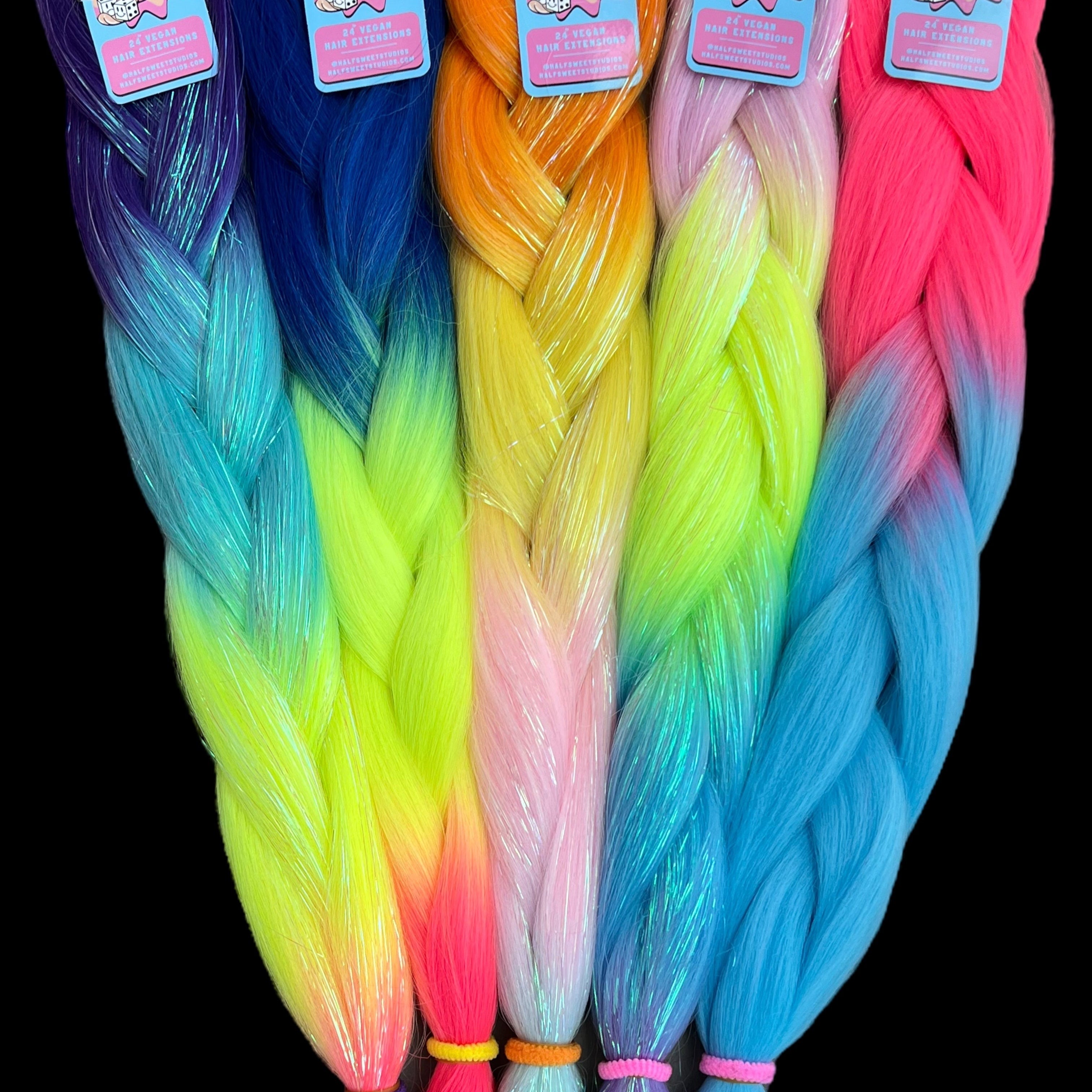 Rainbow Braiding Hair & Blends Drop