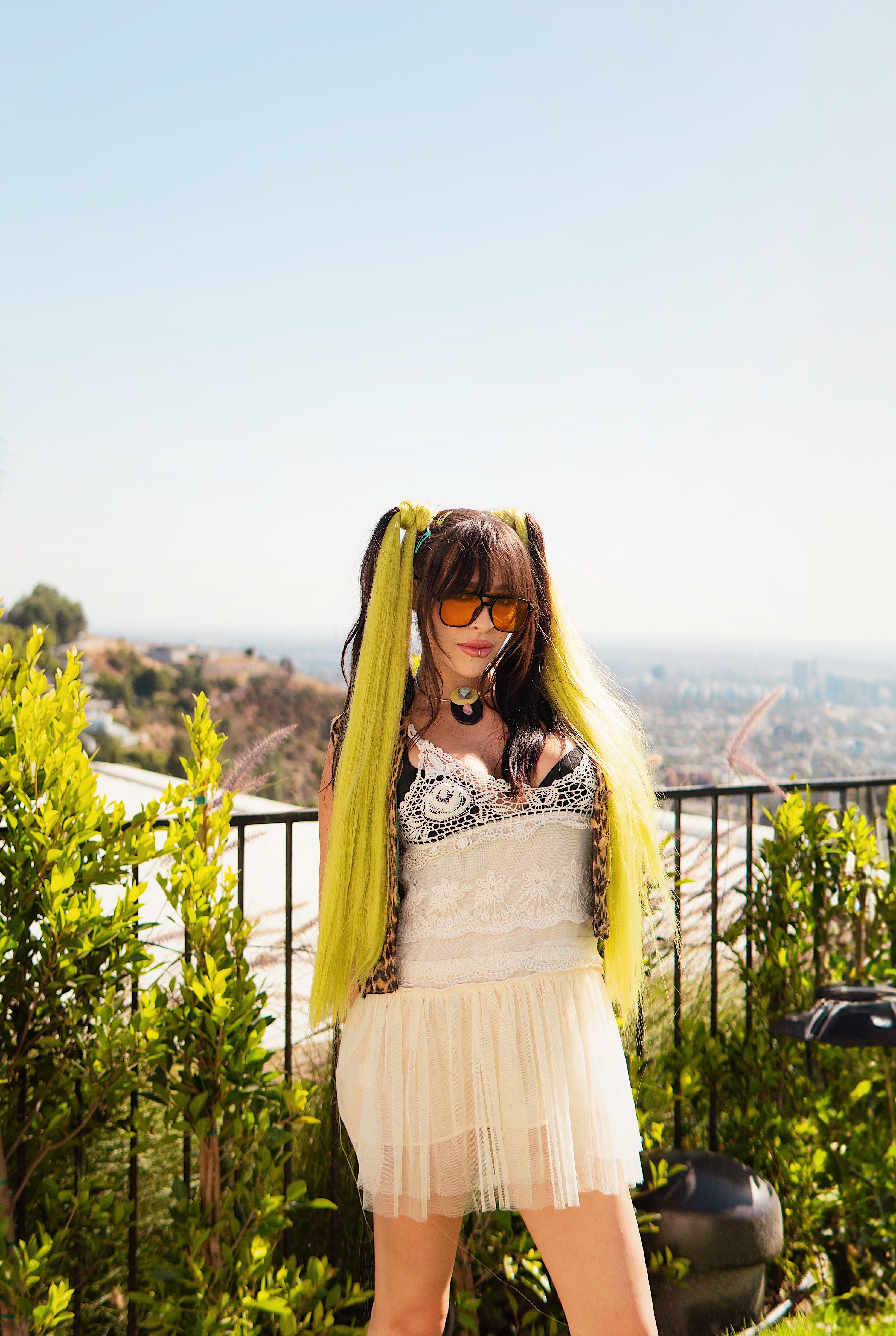 Hollow - Pea Green Braiding Hair