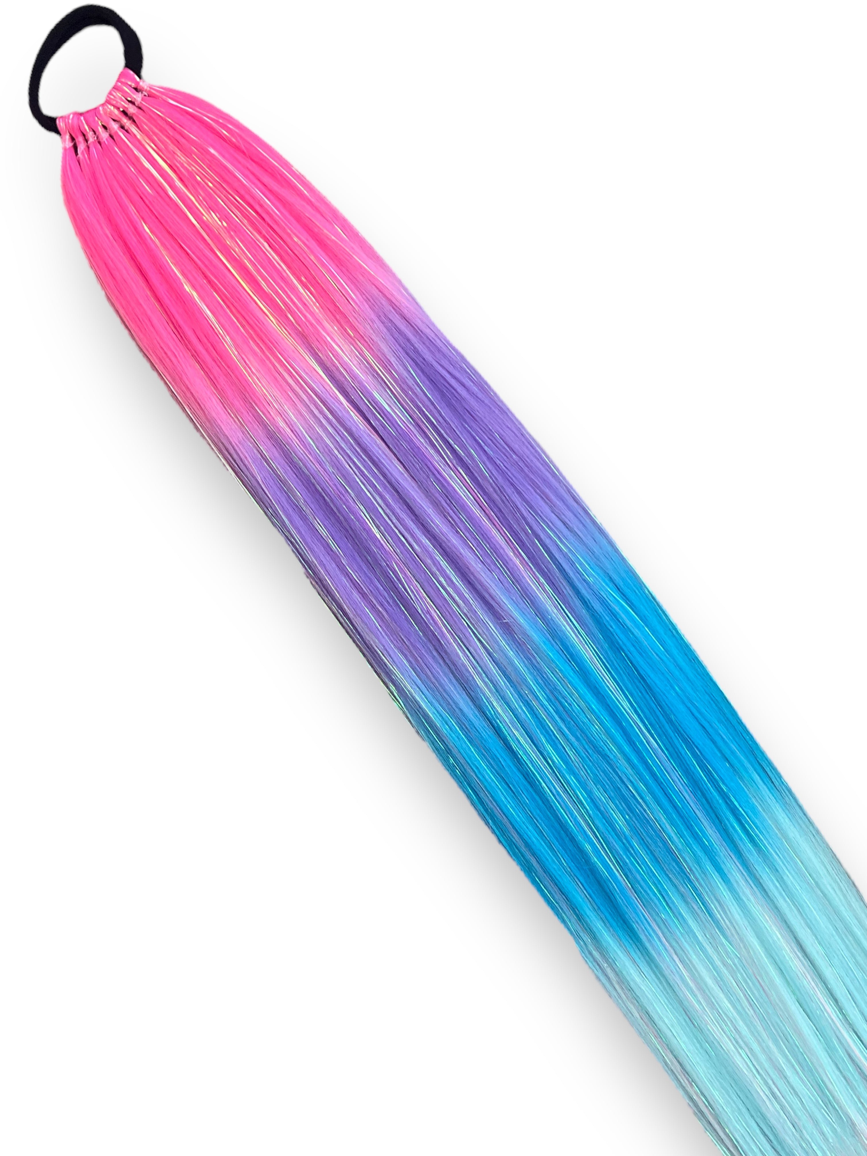 Shadow - Long Ombre Tinsel Ponytail Extension