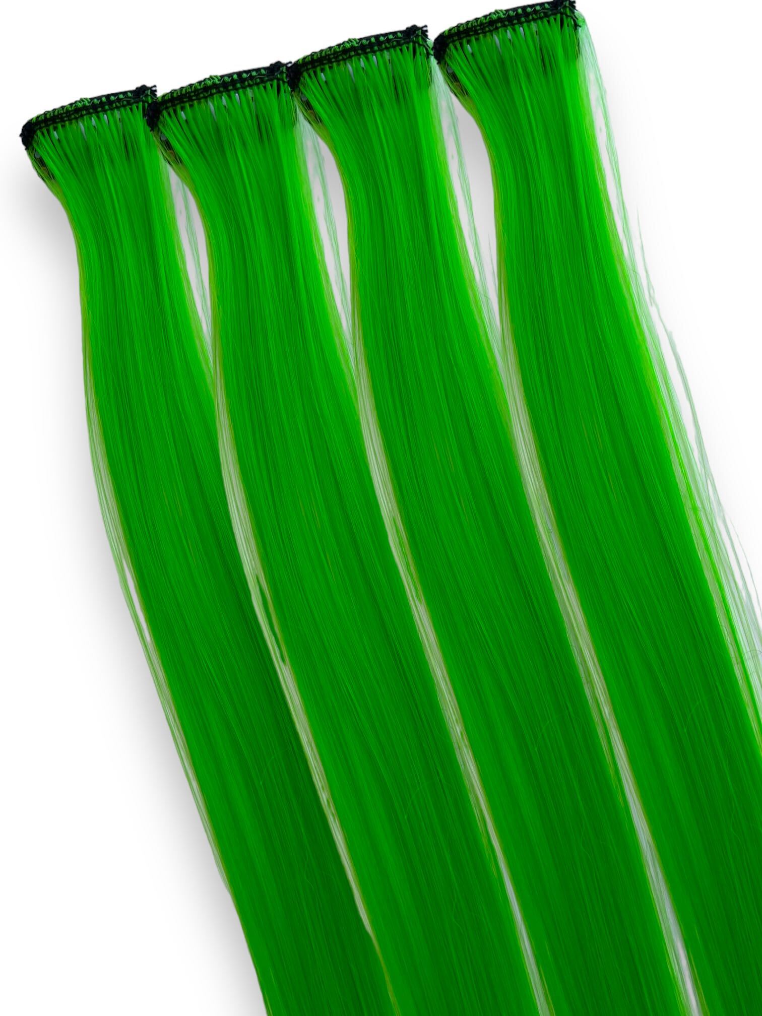 Extra-Terrestrial - Neon Green Hair Clip-Ins