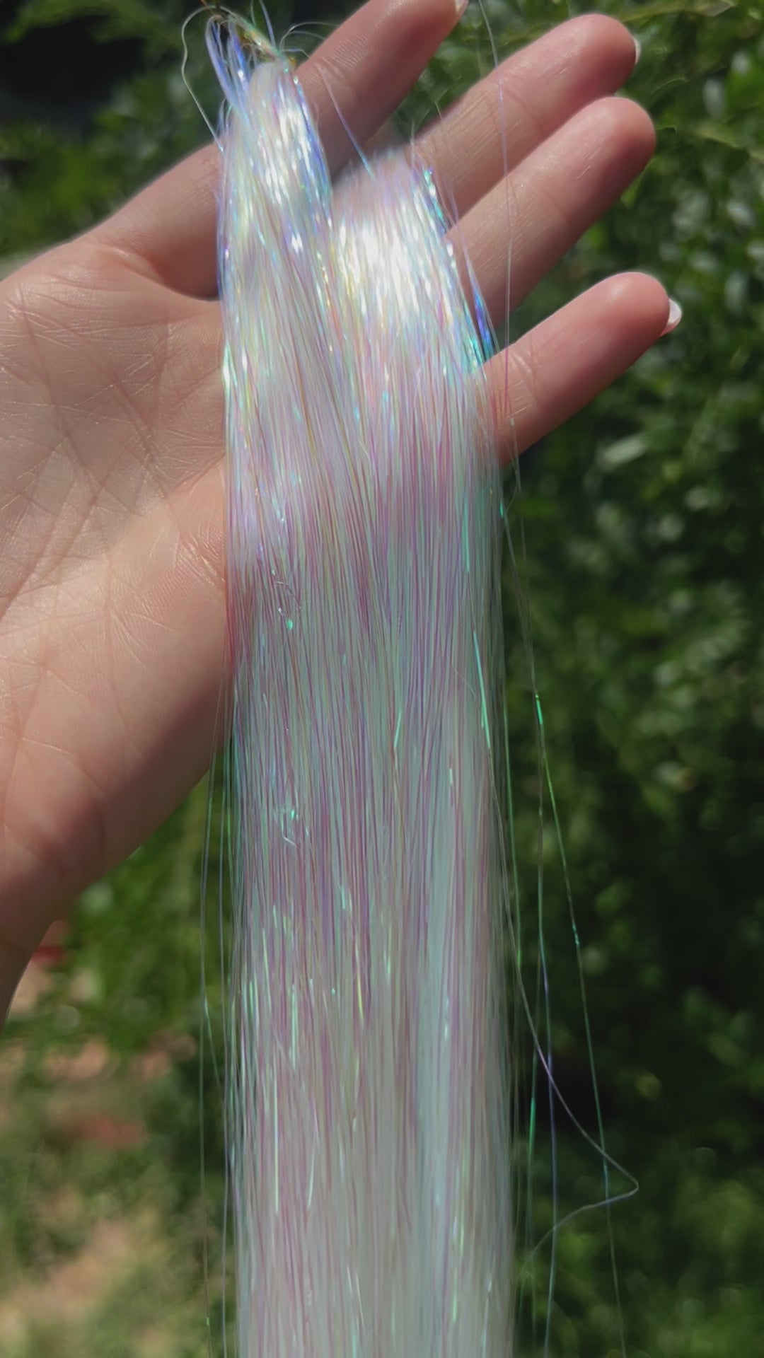 Iridescent Tinsel Extensions - 20g