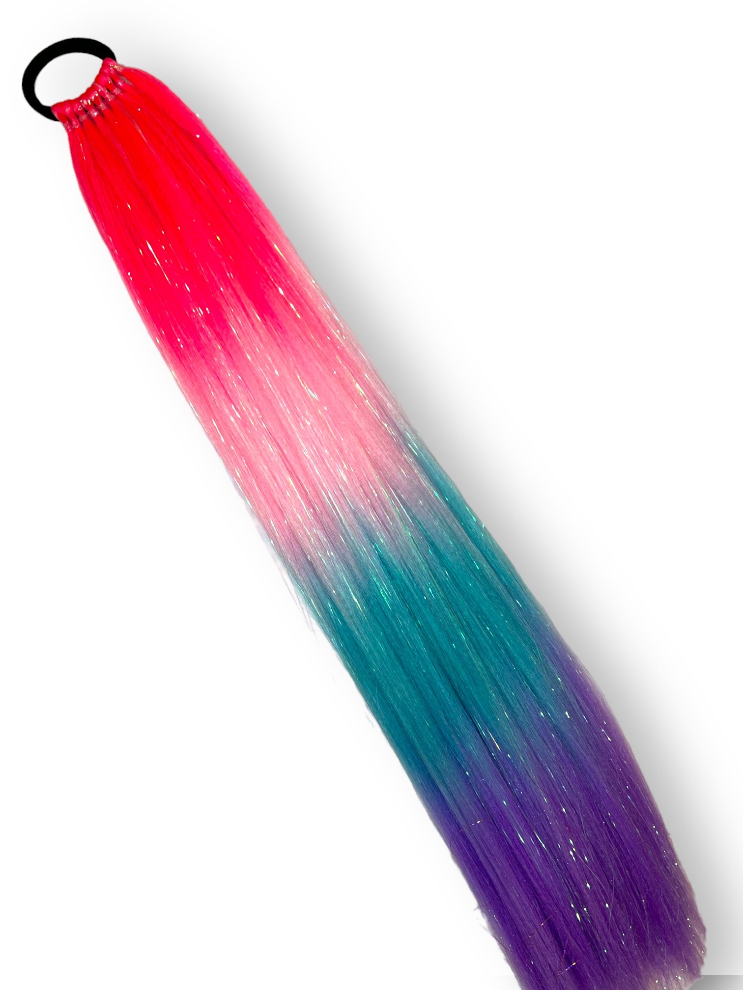Sour Patch Kid - Ombre Tinsel Ponytail Extension